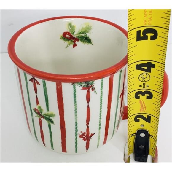 Coffee Mug Boston International - 14 Oz. Ceramic - Christmas Green New - Picture 5 of 5